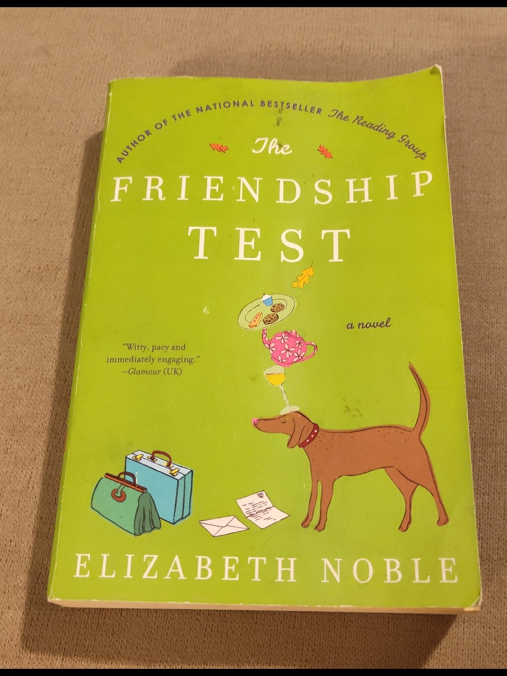 2004 The Friendship Test by Elizabeth Noble - Lime Green Paperback
